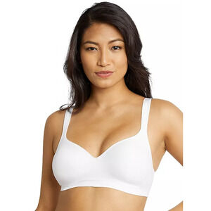 Bali Comfort Revolution‎ White Full Coverage Seamless Wire Free Bra Size 36C